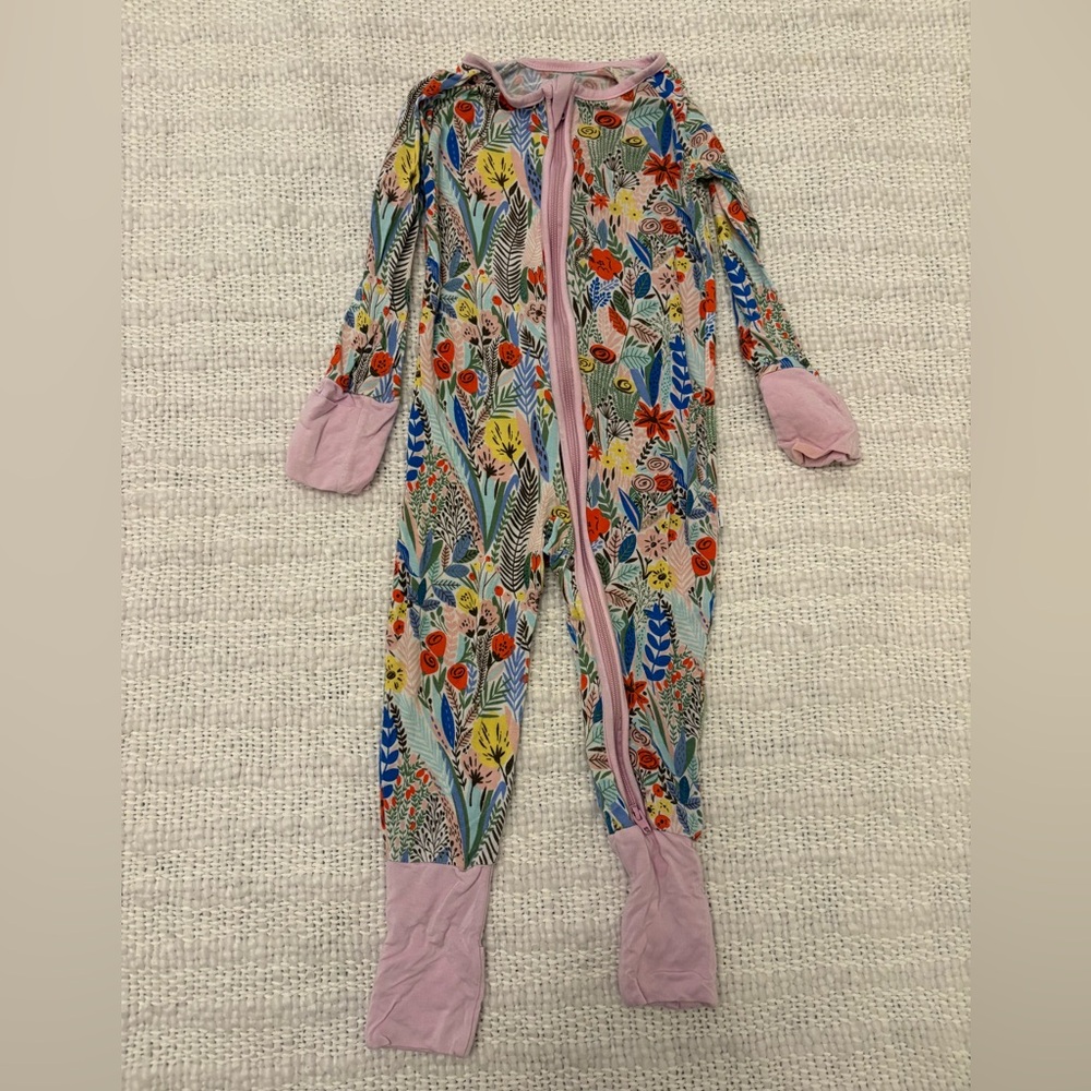 Little Sleepies Pink Footies One Piece Pajama